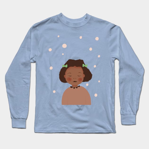 Beautiful black girl Long Sleeve T-Shirt by JakoRila